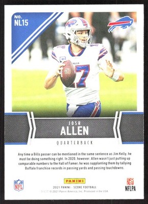 2615I 2021 Score #NL15 Josh Allen Next Level Stats | eBay