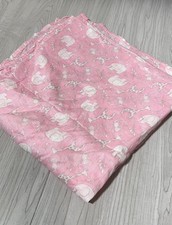 Mud Pie pink receiving swaddle blanket muslin jungle giraffe elephant monkey new