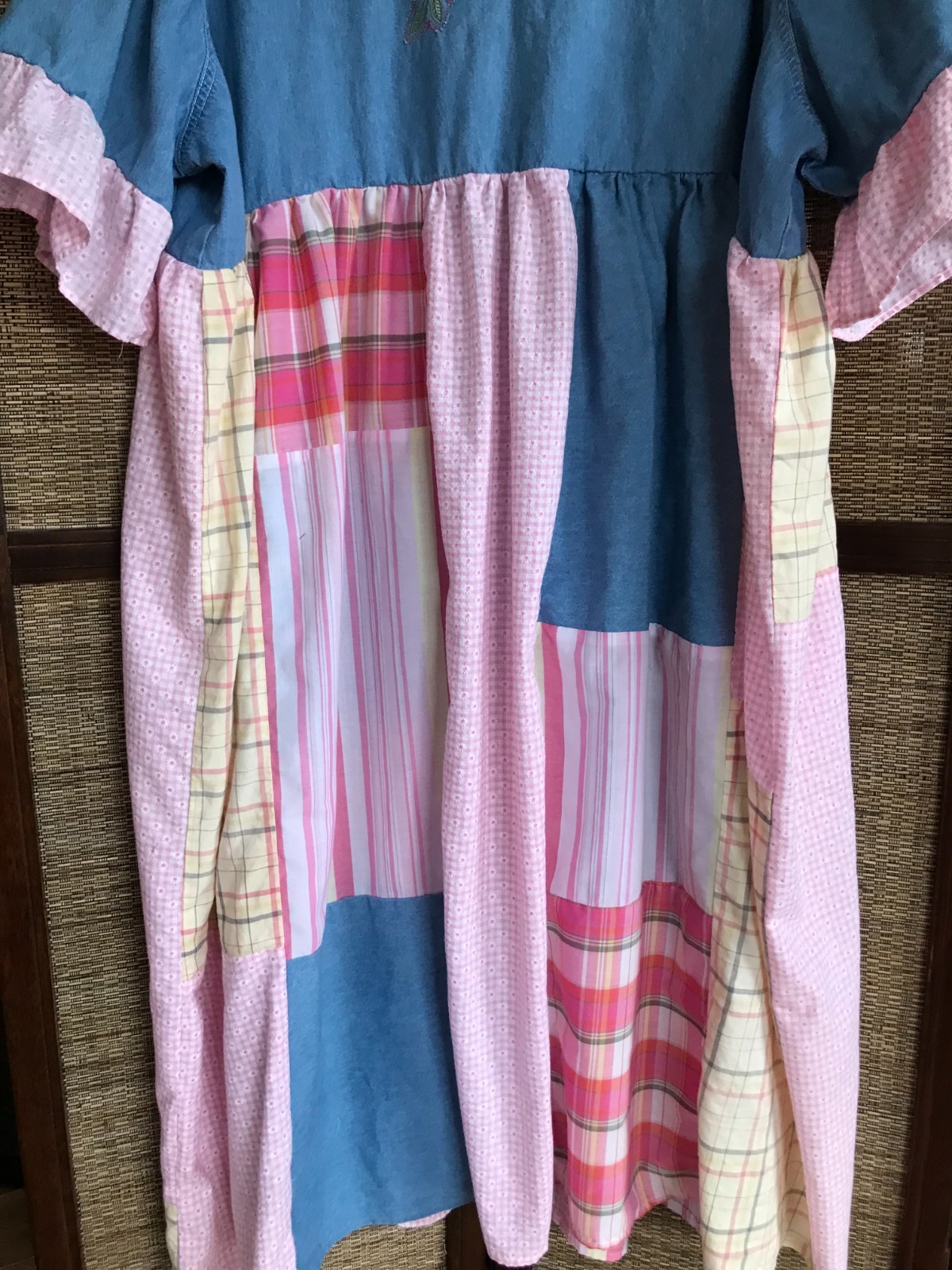 Upcycled Spring Maxi Duster, Handmade Patchwork B… - image 16