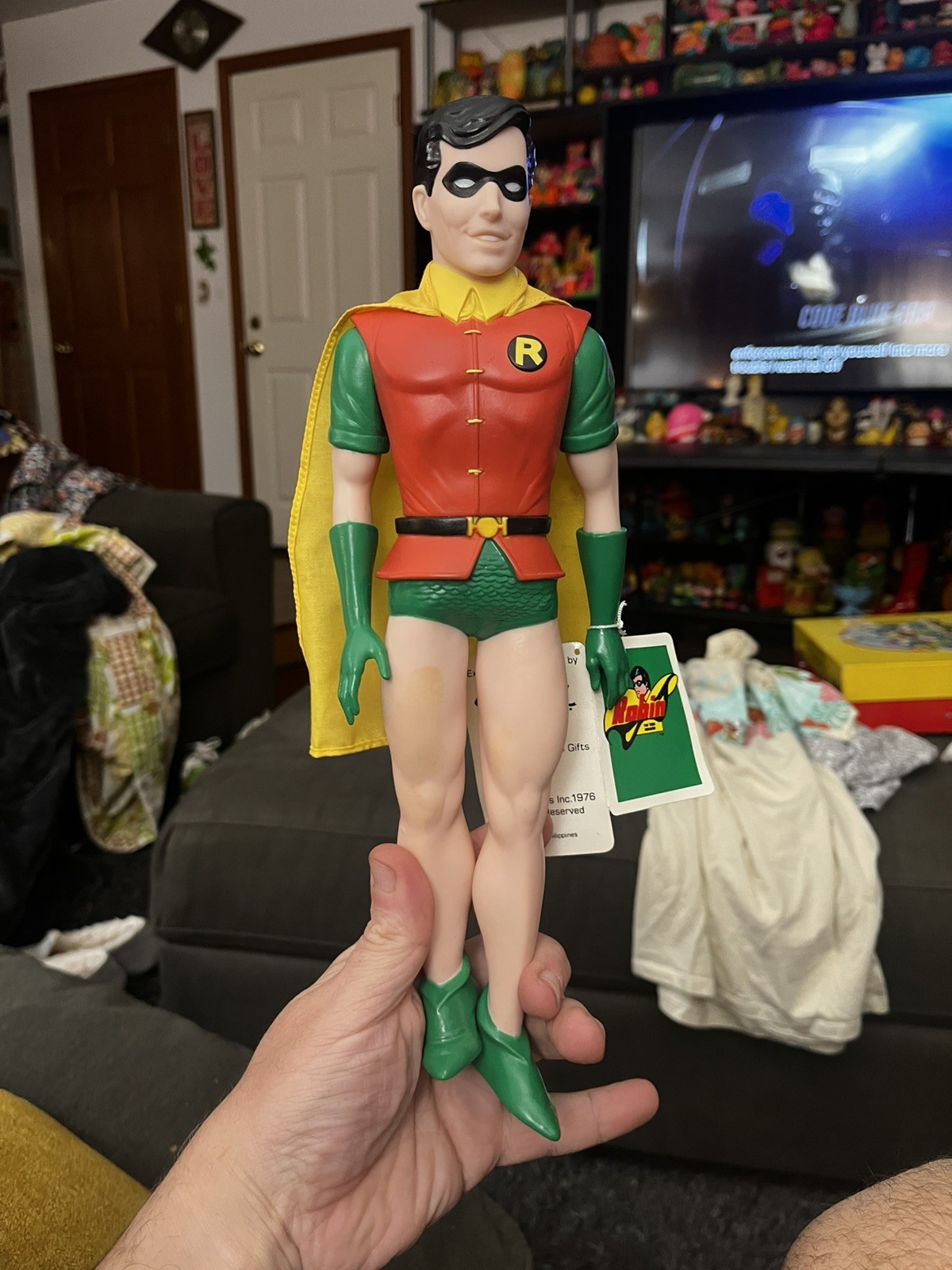 Vintage Robin Action Figure Doll 12" DC Comics Presents Viny