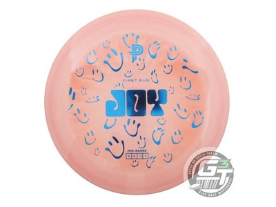 NEW Discraft FIRST RUN ESP Joy 164-166g Peach-Pink Blue Foil Midrange Golf Disc