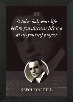 It takes half your life Gerahmtes Wandbild Poster Leinwanddruck Bild