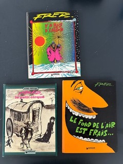 3 EO FRED y'a plus d'saison 1978 / PETIT CIRQUE 1973 / fond de l'air 1973 .BE