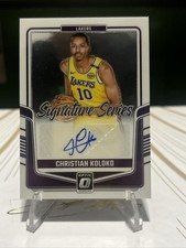 2024-25 Panini Donruss Optic Signature Series Christian Koloko La Lakers