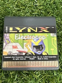 Atari Lynx Electrocop Original Game Box and Manual