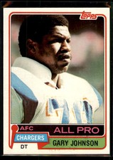1981 Topps Gary Johnson #370 San Diego Chargers