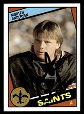 1984 Topps Football #300 Morten Anderson Signed Autograph (no COA) *d2