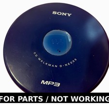 Sony Walkman D-NE005 Blue Portable CD MP3 Player Discman FOR PARTS REPAIR