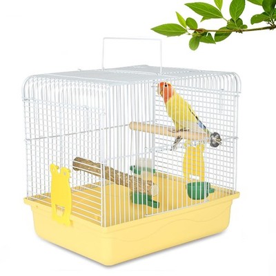 Small Bird Cage, Lightweight for Parakeets, Hanging for Parrot, Travel for Cocka