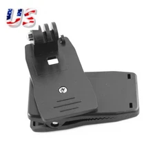 Action Camera 360° Rotation Backpack Hat Clip Clamp Mount For GoPro SJCAM EKEN f