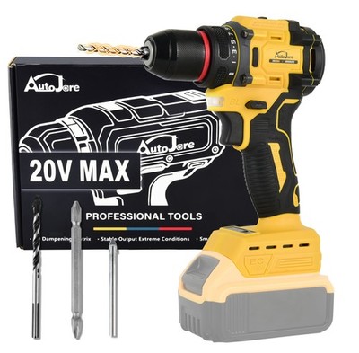 3/8'' Cordless Hammer Drill/Driver Brushless For DEWALT 20V MAX Battery 2-Speed