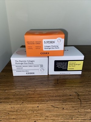COSRX The Peptide Collagen Hydrogel Eye Patch (60 patches) | DEPUFFS UNDERYE BAG