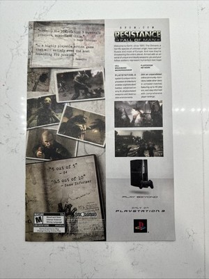 Resistance Fall Of Man Sony PlayStation 3 PS3 Video Game Print Ad