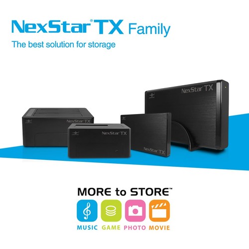 NexStar TX 3.5" USB 3.0 Hard Drive Enclosure (NST-328S3-BK ),Black - Picture 6 of 6