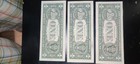 Lot of 3 $1 Federal Reserve Notes Series 2017A & 2021 Uncirculated — photo 2