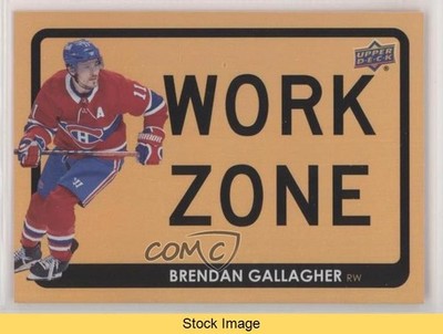 2021-22 Upper Deck Series 1 Work Zone Brendan Gallagher #WZ-26 READ 1a9z