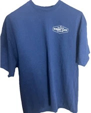 C Port And Company Vintage T-Shirt Mens XL Short Sleeve Navy Blue Crew Neck Gym