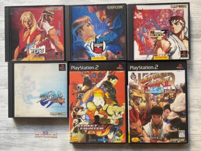 SONY PS 1 & 2 Street Fighter ZERO 1 2 3 & EX plus α EX3 Hyper  Street Fighter  