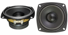 4" Woofer Speakers Home Audio Replacement Pair 4.5" total frame 8ohm  (2) NEW