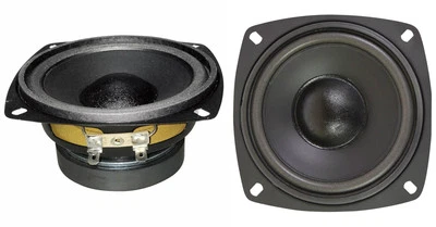 AUDIOSELECT 4" Woofer Speakers Home Audio Replacement Pair 4.5" total frame 8ohm (2) NEW