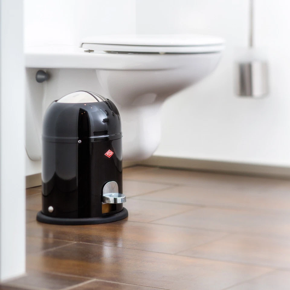 Wesco Mülleimer Abfalleimer Mini Master 6 Liter Eimer Badeimer Edelstahl Retro - Bild 2 von 4