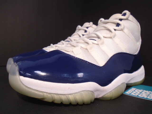 NIKE AIR JORDAN XI 11 RETRO WIN LIKE 82 WHITE UNIVERSITY BLUE NAVY