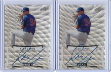 2017 Leaf Metal Draft ALEX LANGE Wave Prismatic Auto RC Cubs #1 Pick