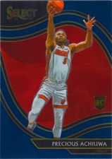 Precious Achiuwa RC 2020-21 Select Basketball Blue Rookie Card #281 Courtside