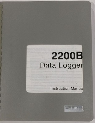 Fluke 2200B Data Logger Instruction Manual w/Schematics P/N 502682