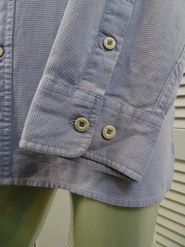 Camisa de vestir informal de seda Nat Nast para hombre manga L cuello extendido azul claro grande Foto 4 de 4