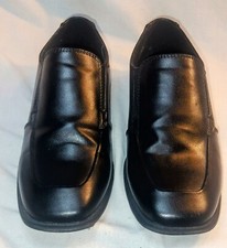 Black Sonoma Slip on Good for Life Boys Dress Shoes 5 Medium Memory Foam.