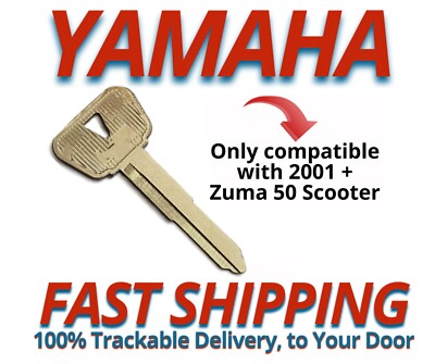 Yamaha Zuma 50 Scooter keys 2001+ Replacement Key Cut to Code B7001-B7250 Metal
