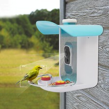 2.5L Outdoor Smart Bird Feeder w/Camera Bird Auto Capture w/ Solar Panel  