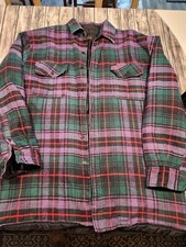 Vintage Shirt Jacket Plaid Mens XL Mark ll