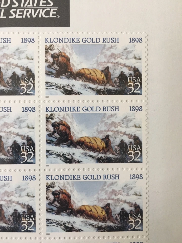 Klondike Gold Rush Stamps - Block of 10 - Image 2 of 3