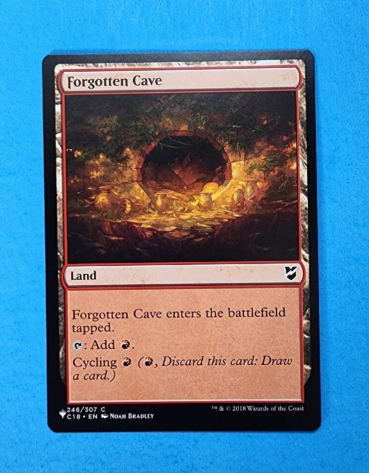 1x Forgotten Cave List Mystery Booster Mtg Magic Gathering Land Mana Card  246 | eBay