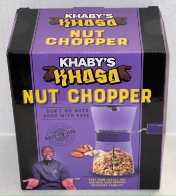 Khaby's Khasa Manual Nut Chopper Non-Skid Base NEW