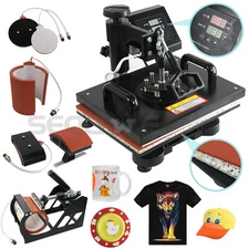 5 in 1 Multifunctional Swing Away Print Heat Press Transfer Machine T-Shirts