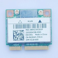 Dell Inspiron 5720 7720 Wireless DW1901 Half-Height Mini-PCI Express Card K2GW5