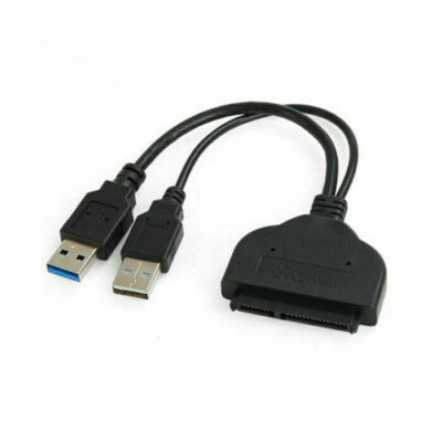 Jimier USB 3.0 USB2.0 to 22 Pin SATA 2.5 Inch Hard Disk Driver SSD Adapter Cable
