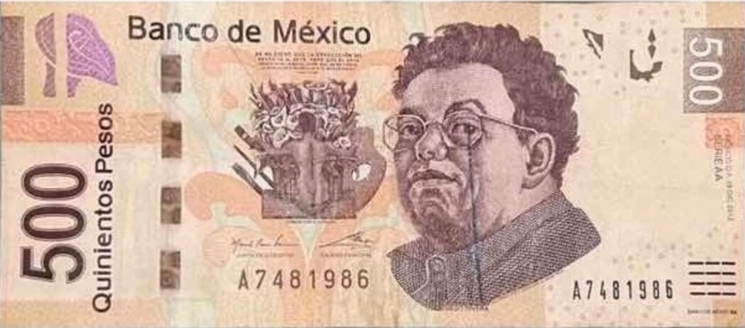 Mexico billete de 500 pesos Diego Rivera y Frida Kahlo 2012 Serie A | eBay
