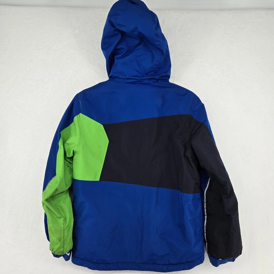 Chaqueta acolchada F.O.G by London Fog Boys azul talla S/8 capucha forrada de lana Foto 4 de 4