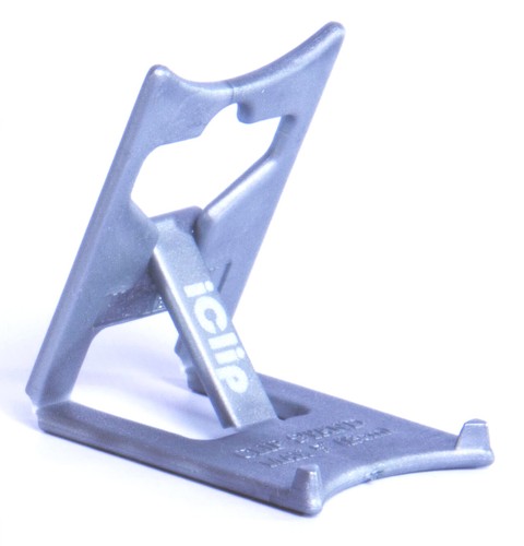 iPhone Smartphone Holder SILVER Folding Travel iClip Desk Stand /Rest - Picture 4 of 5