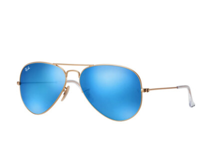 Sunglasses AVIATOR RB3025 - Blue FLASH / Mirrorerd LENS  display picture 3