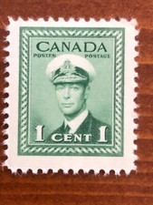 Canada Stamp, 1942, King George VI War Issue, Scott # 249, Mint NH, Lot # 42A1F1