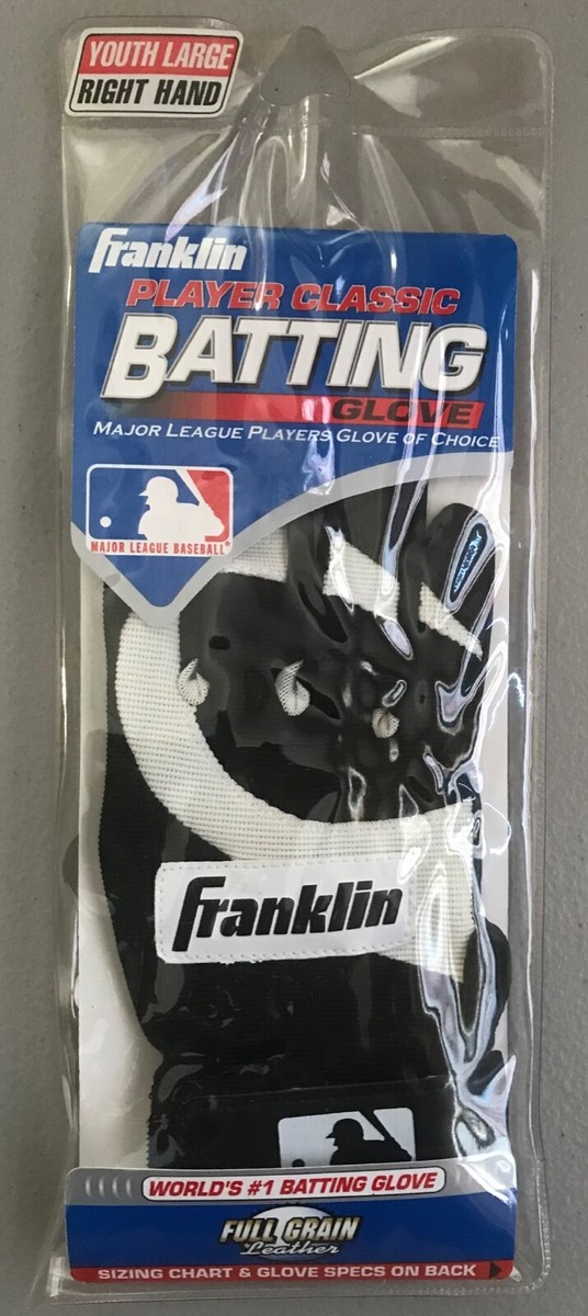 Gant De Baseball Franklin Player Classic – Jeunesse Main Droite – Taille M – Noir/Blanc