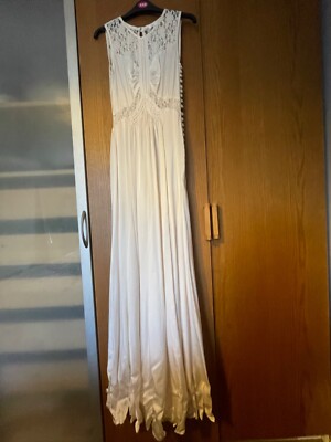 Ghost Cream White Evening Dress Gown Size XXS | eBay UK