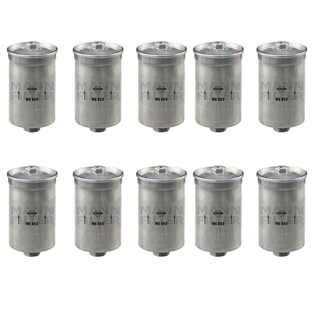 Mann Set of 10 Fuel Filters WK853 for Audi Bentley Ferrari Saab Volvo Volkswagen