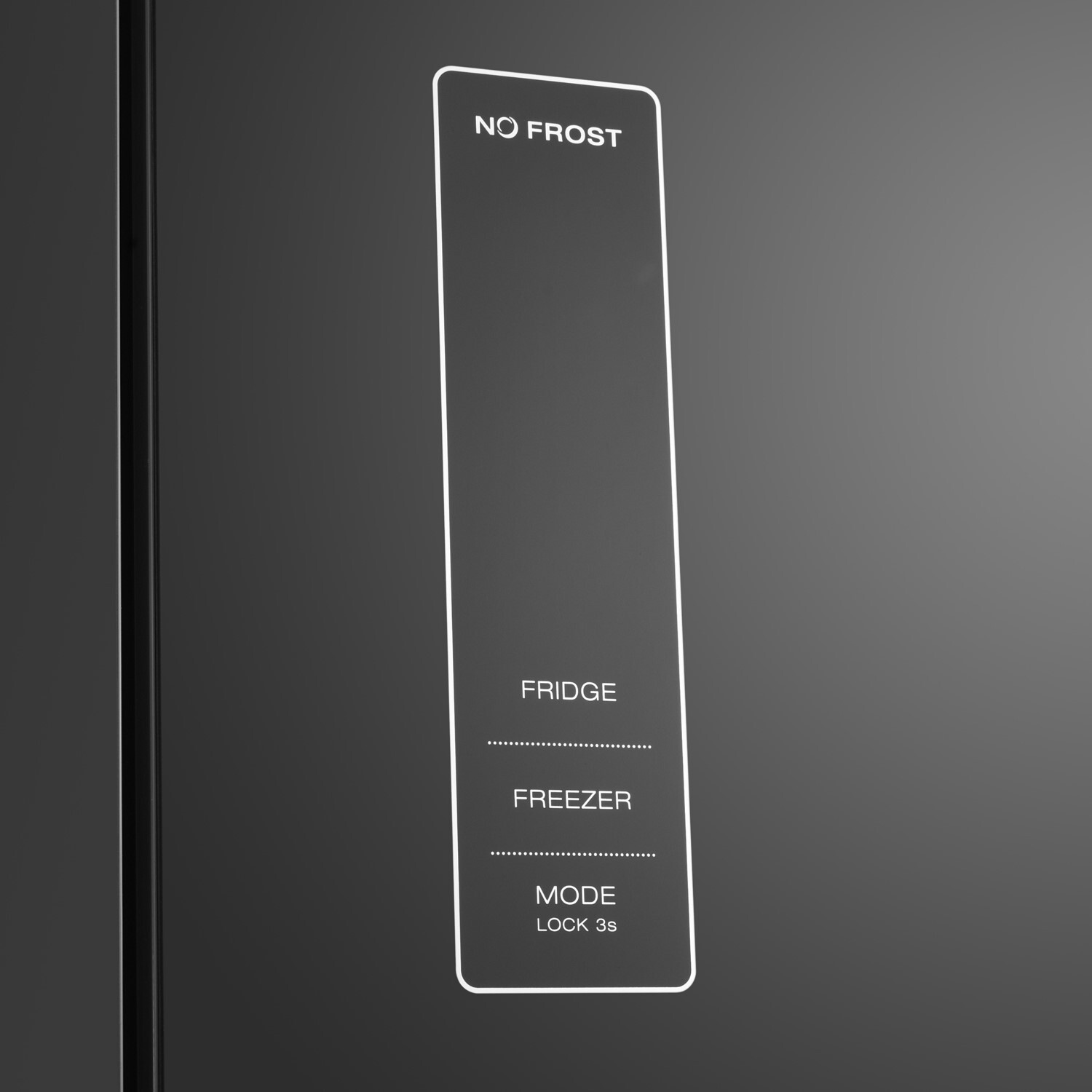 electriQ 320 Litre French Style American Fridge Freezer Black Glass