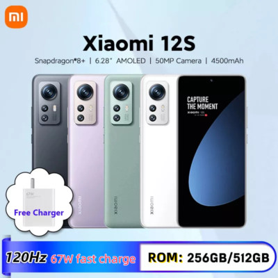 HOT Xiaomi 12S 256/512GB ROM Unlocked Dual SIM 6.28'' 50MP Leica lens 120Hz 67W